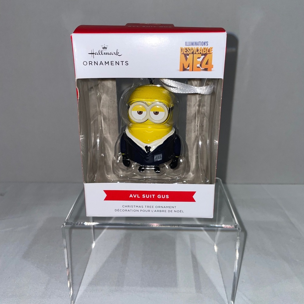 Hallmark Despicable Me 4 AVL Suit Gus Minion Christmas Tree Ornament New‎
